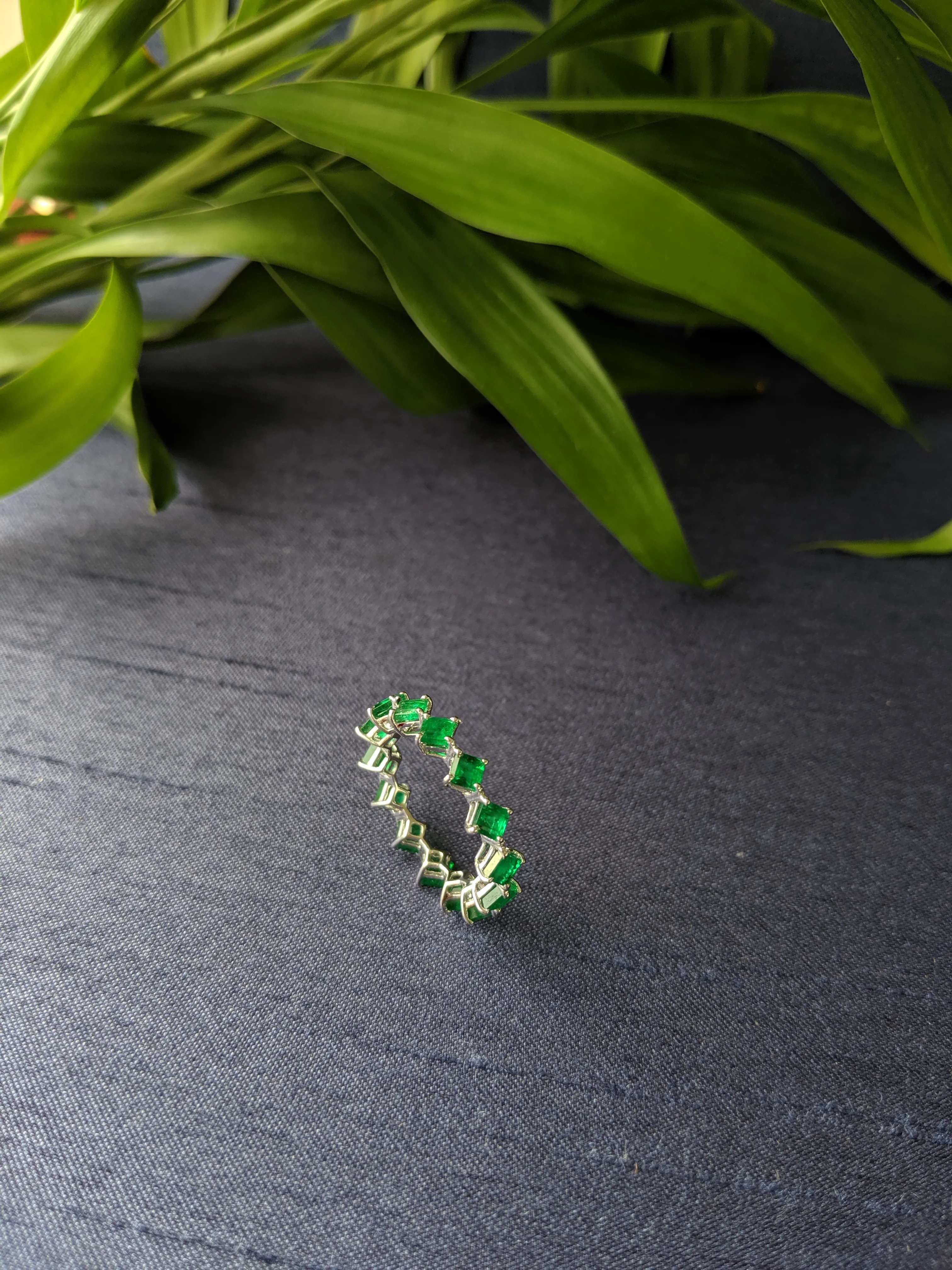 0.20ct Princess Emerald Eternity Ring