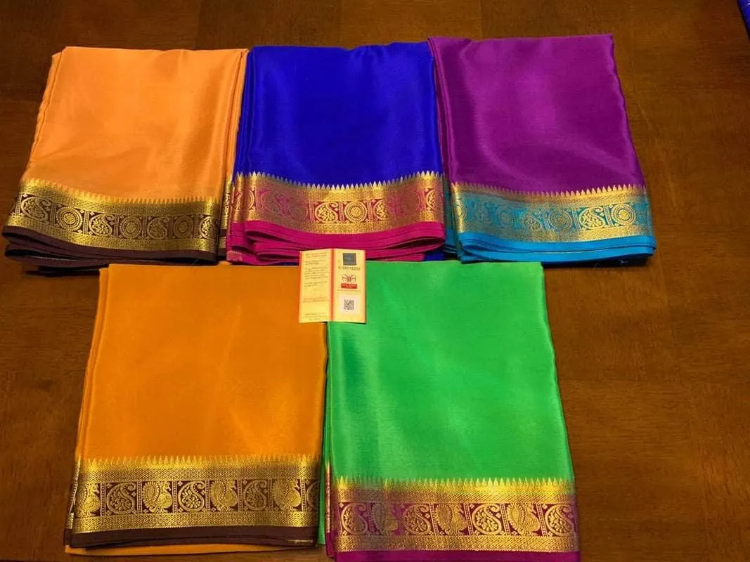 100Grm Thickness Designer South Silk Saree