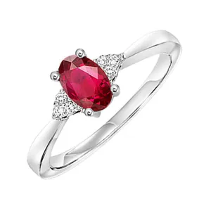 10KT White Gold & Diamond Classic Book 10K Birthstone Ensembles Fashion Ring  - 1/10 ctw