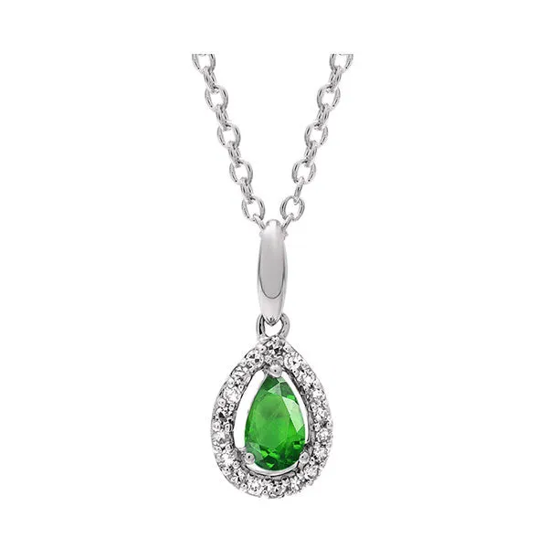 10KT White Gold & Diamond Classic Book Price Point Neckwear Pendant  - 1/10 ctw