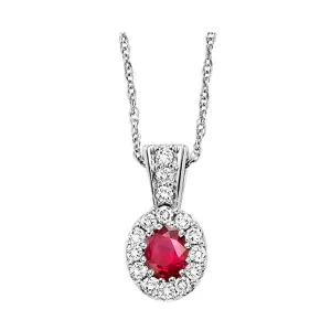 14KT White Gold & Diamond Classic Book Color Ensembles Neckwear Pendant  - 1/8 ctw