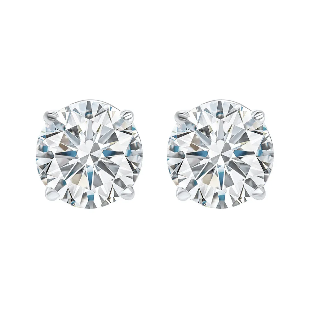 14KT White Gold & Diamond Fashion Earrings -1-1/2 ctw