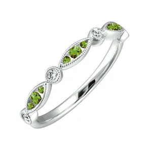 14KT White Gold & Diamond Fashion Ring -1/10 ctw