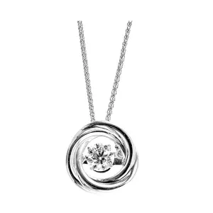 14KT White Gold & Diamonds Stunning Neckwear Pendant  - 1/4 ctw