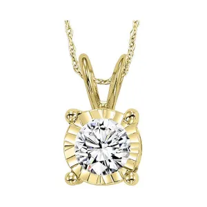 14KT Yellow Gold & Diamond Tru Reflection Neckwear Pendant    - 1/2 ctw