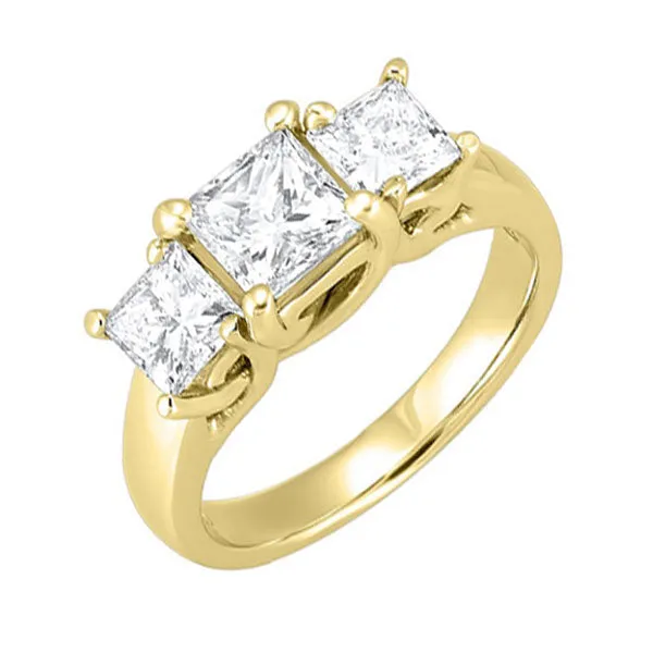 14KT Yellow Gold Sparkle Fashion Ring - 2 ctw