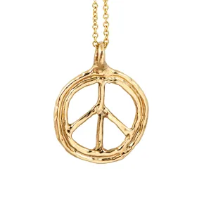 18Kt Gold Pendant "Peace on earth"