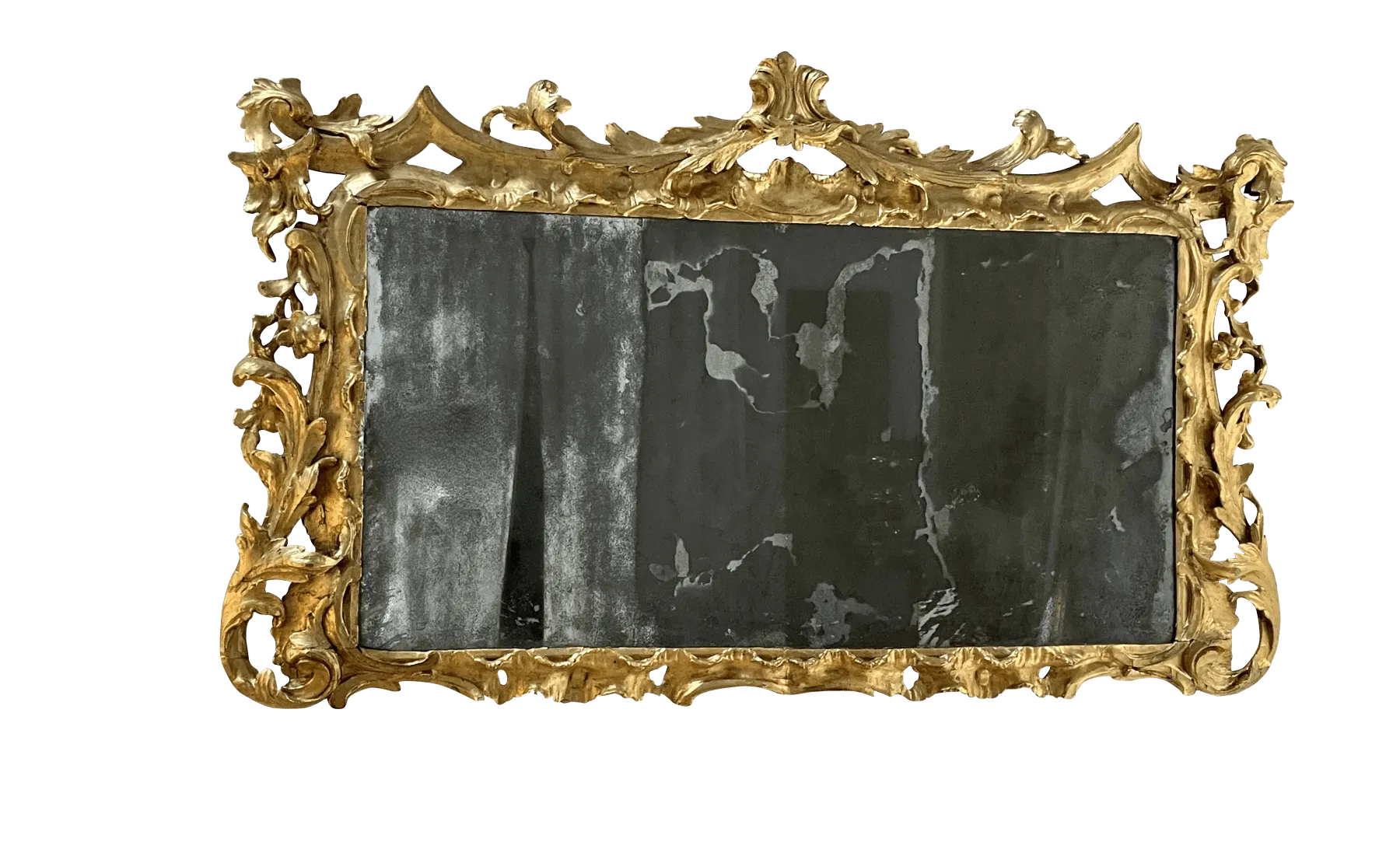 18th Century Carved Gilt Overmantel Mirror