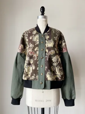 1920's jacquard sample bomber jacket