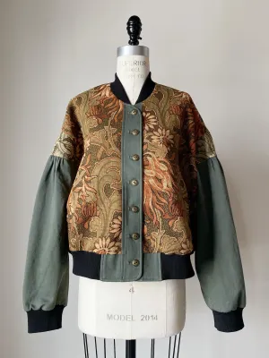 1920's jacquard sample bomber jacket