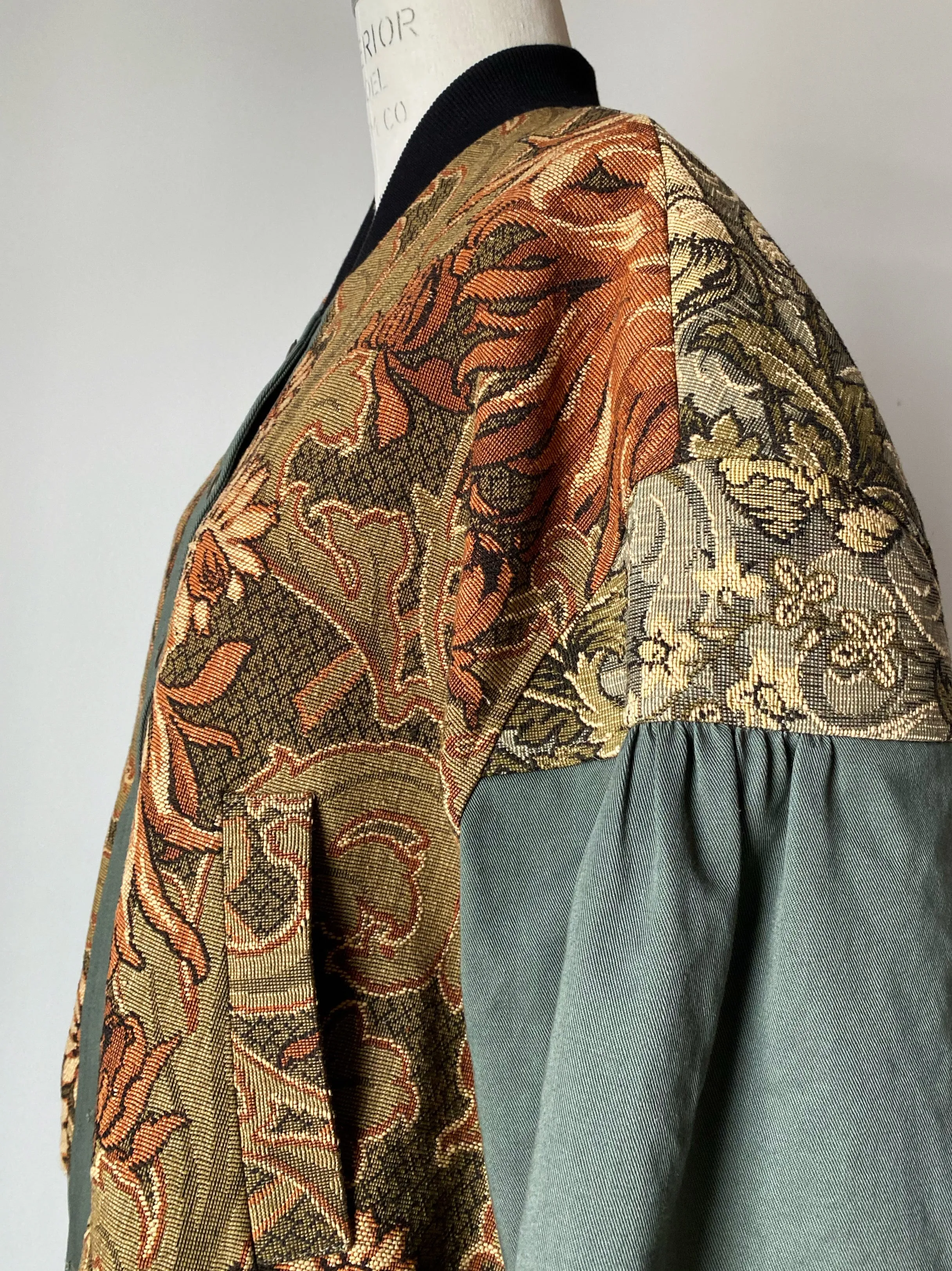 1920's jacquard sample bomber jacket
