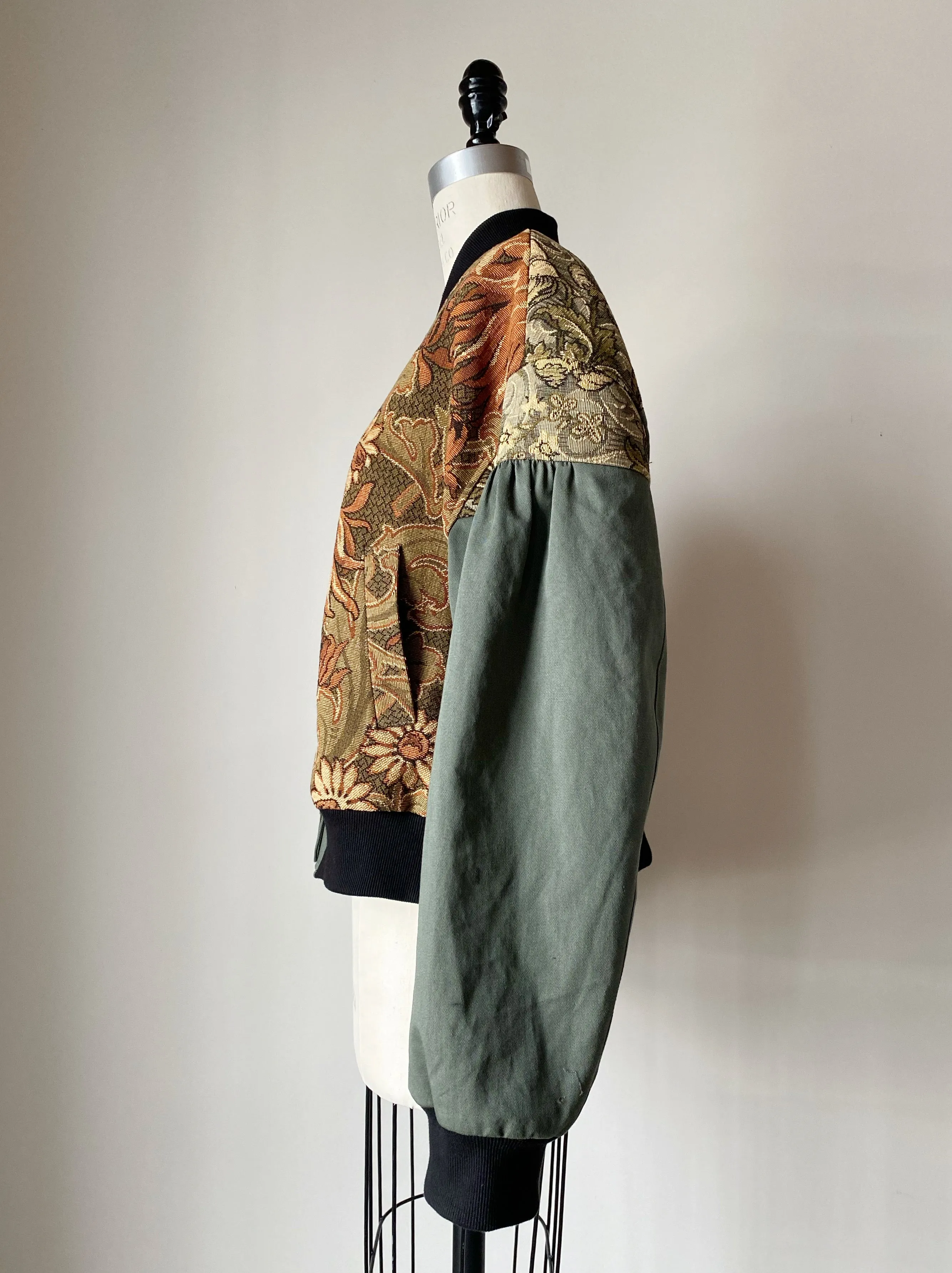 1920's jacquard sample bomber jacket