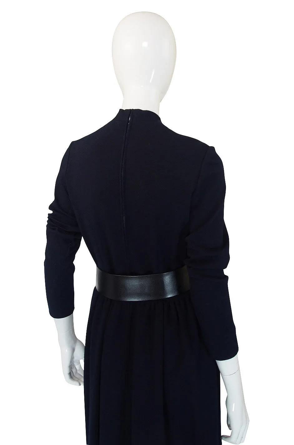 1960s Classic Norman Norell Blue Dress