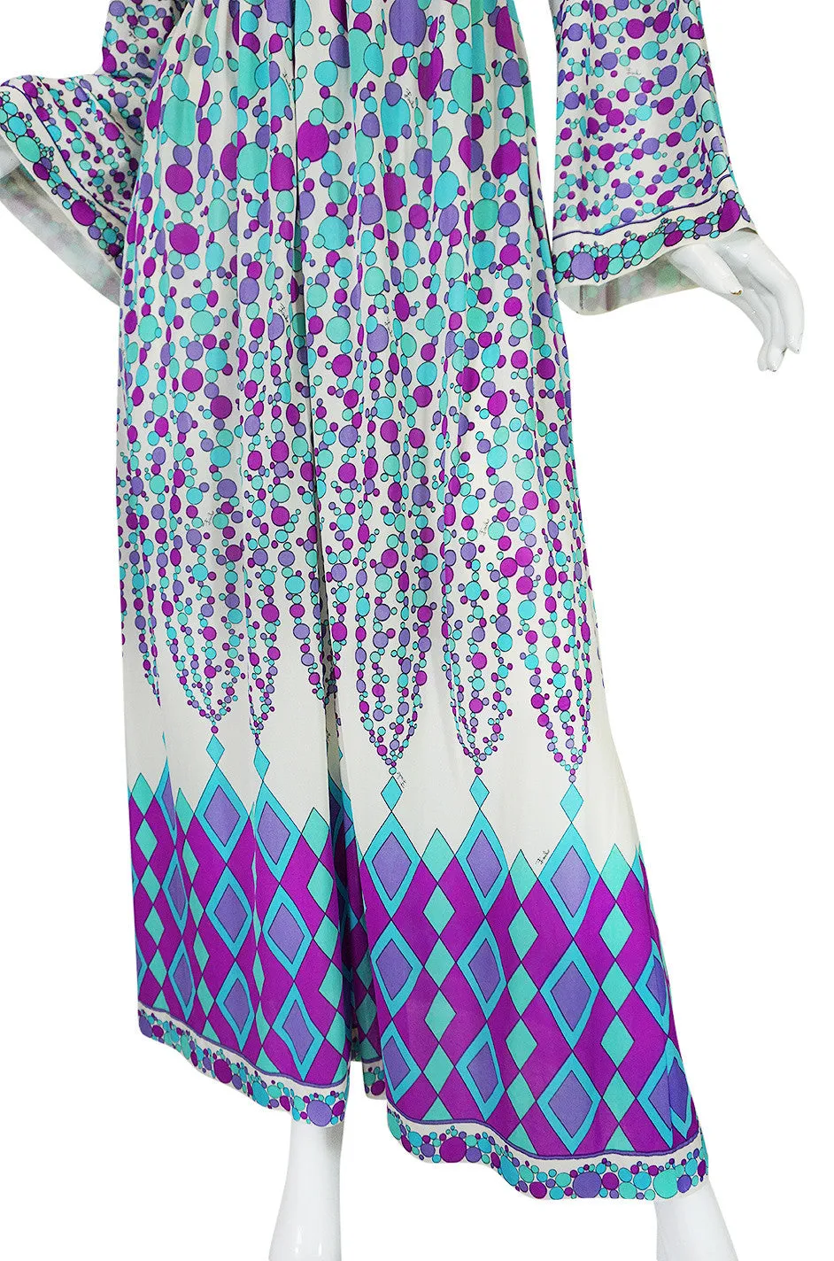 1960s Emilio Pucci for Formfit Nylon Caftan Dress