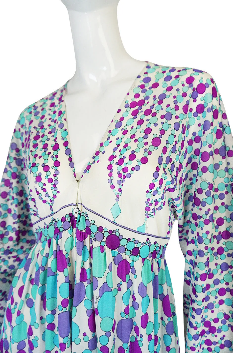 1960s Emilio Pucci for Formfit Nylon Caftan Dress