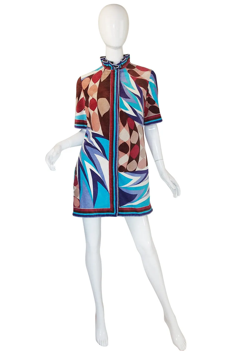 1960s Pucci Terry Cloth Mini Dress or Cover Up