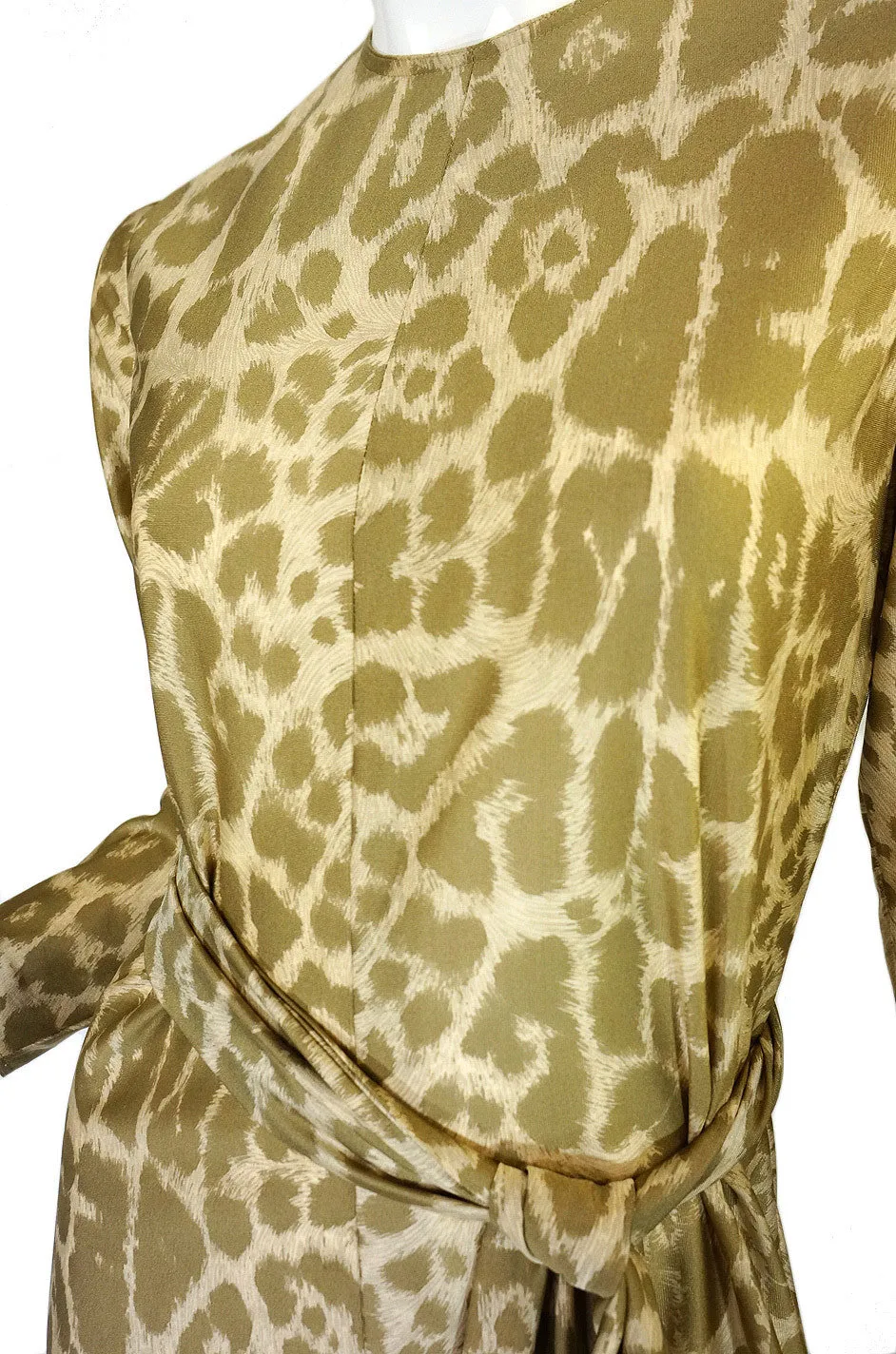 1970s Nat Kaplan Couture Leopard Maxi