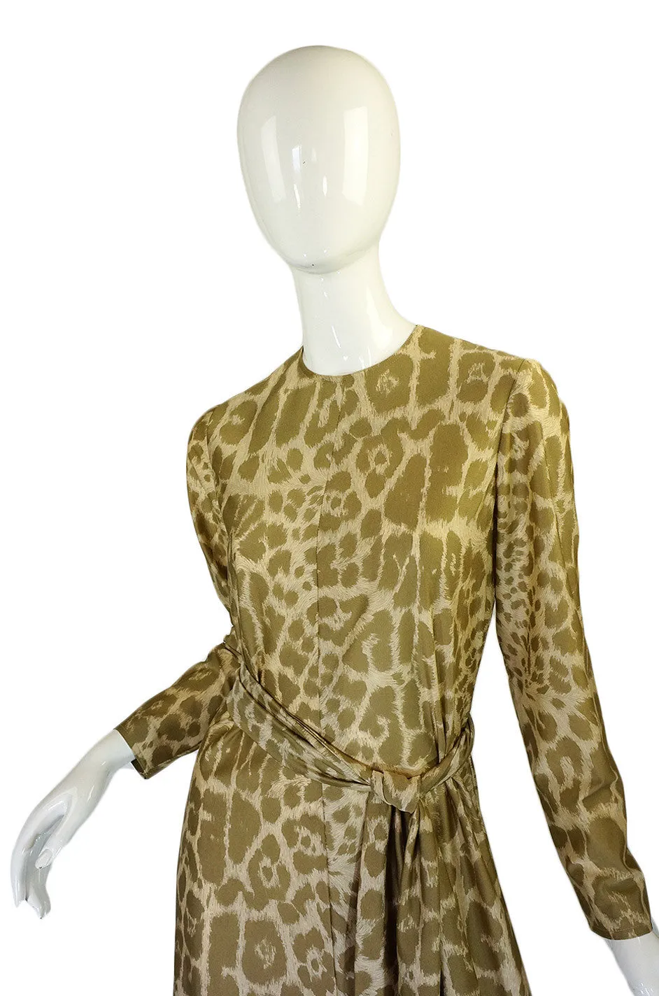 1970s Nat Kaplan Couture Leopard Maxi