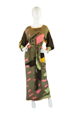 1980s Michaele Vollbracht Silk Caftan