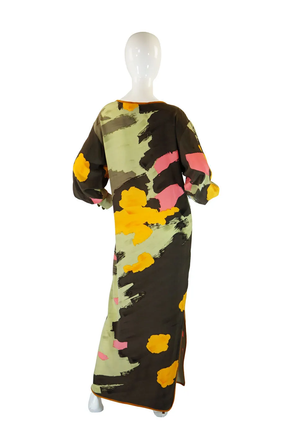 1980s Michaele Vollbracht Silk Caftan