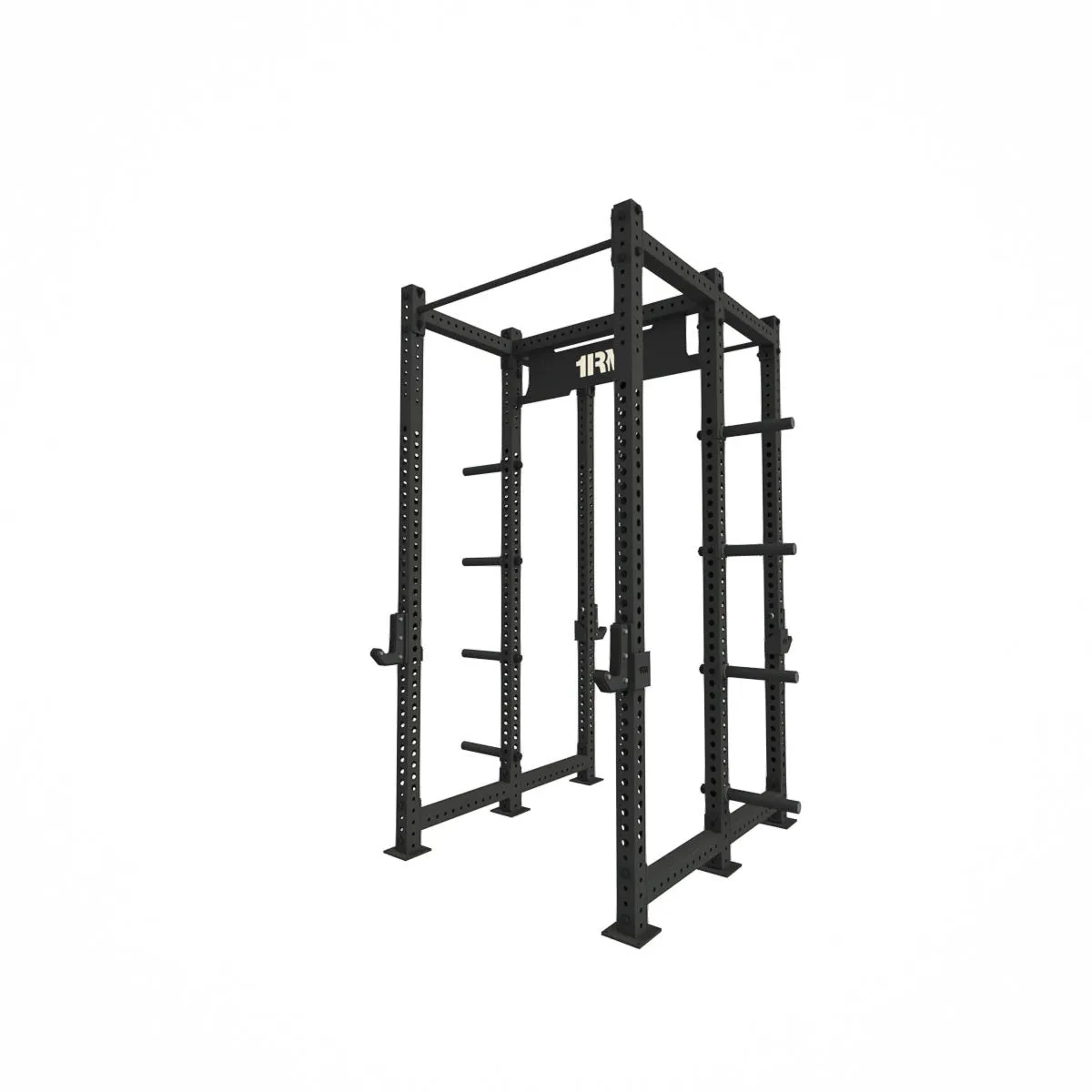 1RM Obsidian Double Compact Power Rack with Storage | Commercial