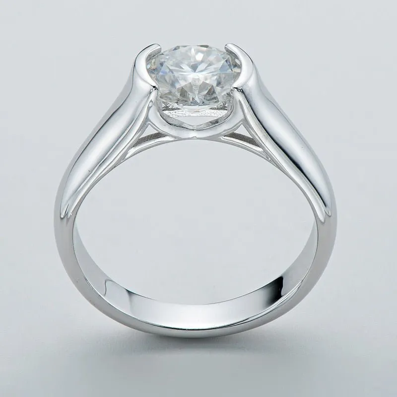 2.0 ct Round Cut Diamond Elegant Engagement Ring