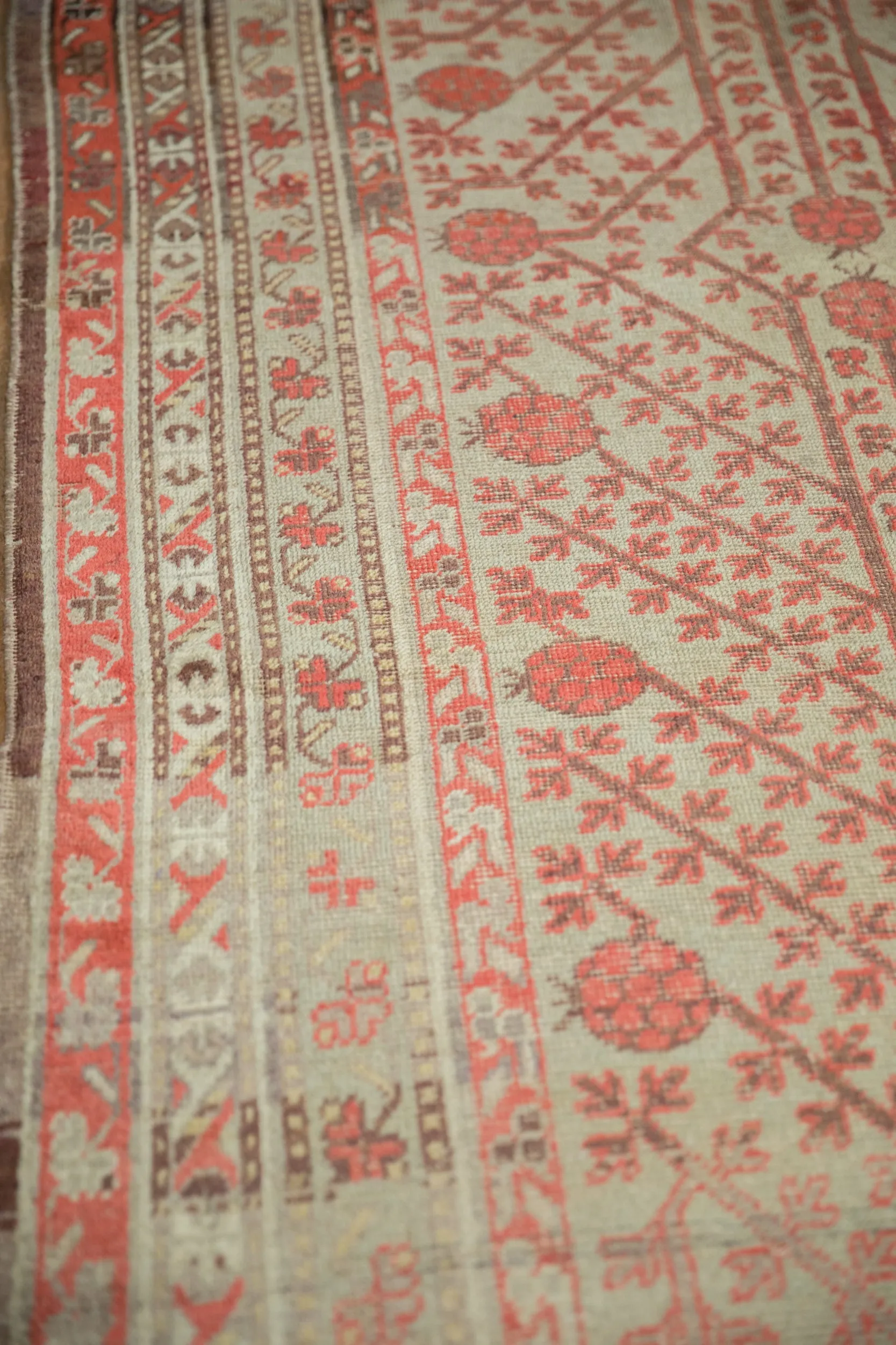 4.5x8.5 Antique Distressed Khotan Rug