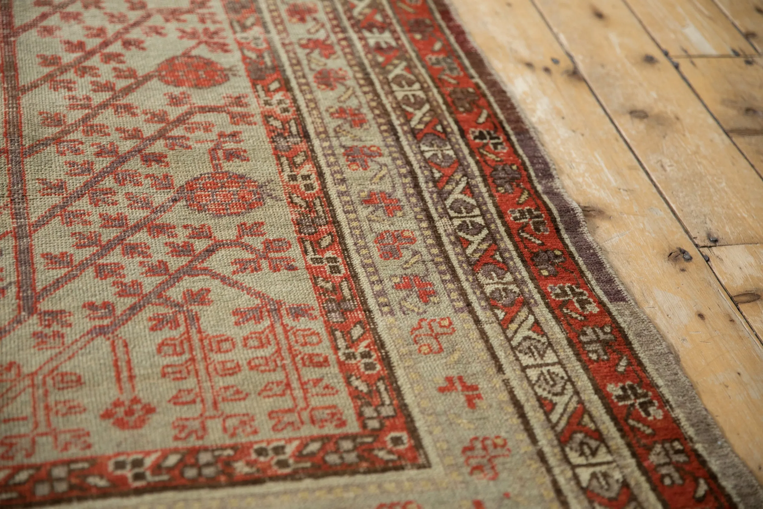 4.5x8.5 Antique Distressed Khotan Rug