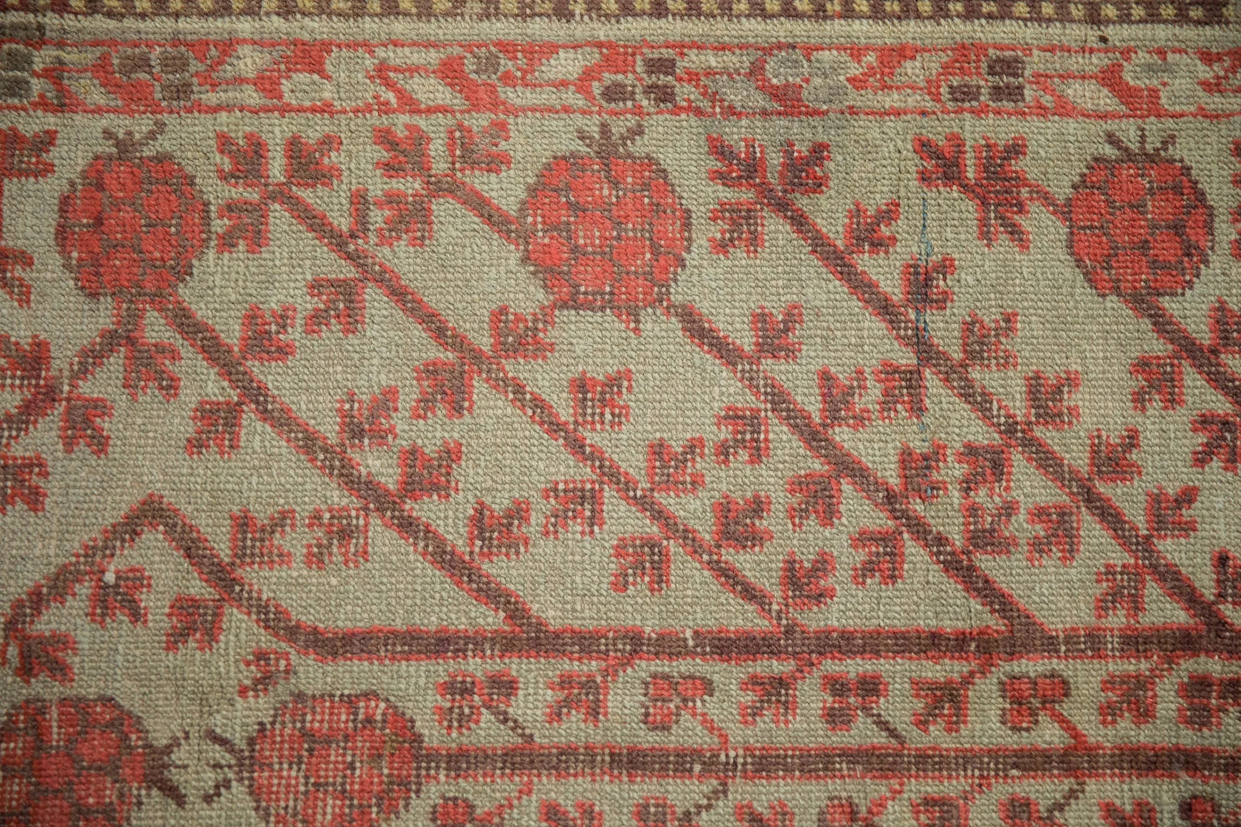 4.5x8.5 Antique Distressed Khotan Rug