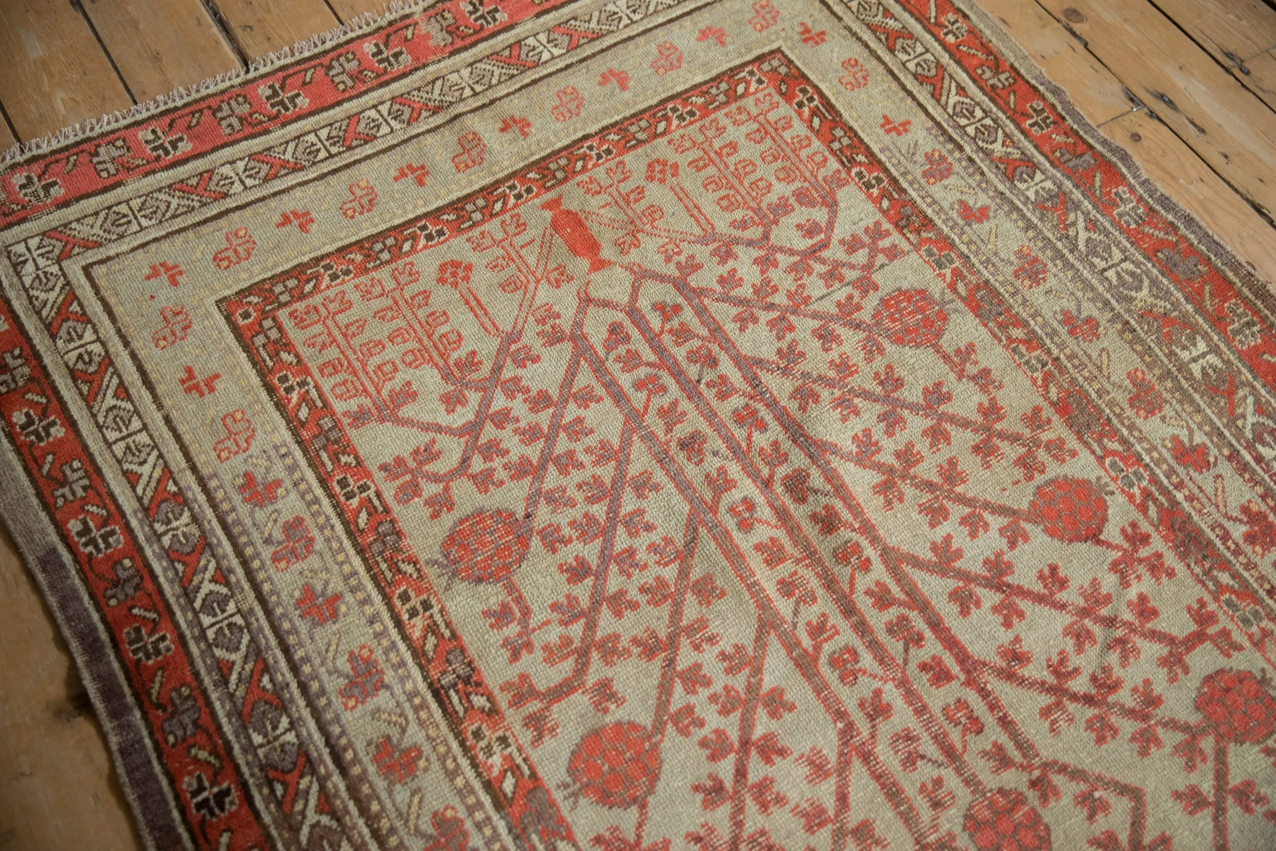 4.5x8.5 Antique Distressed Khotan Rug