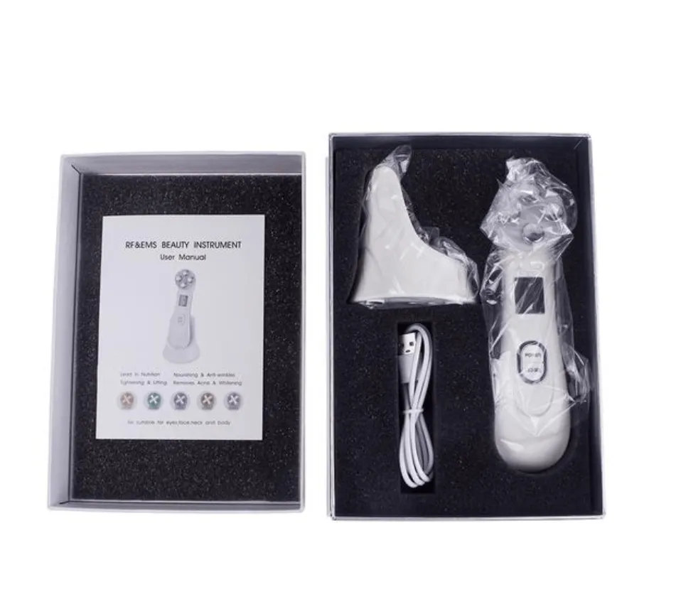5 in 1 RF & EMS LED Photon Mesotherapy Electroporation Face Beauty Device
