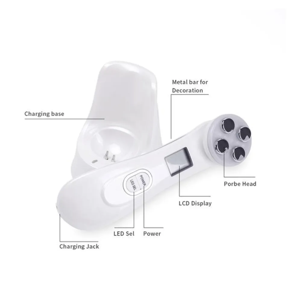 5 in 1 RF & EMS LED Photon Mesotherapy Electroporation Face Beauty Device