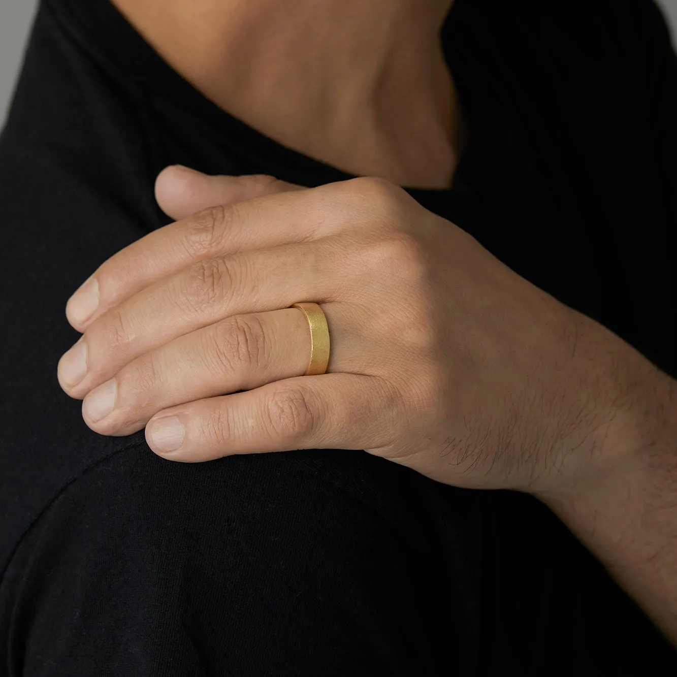 5.4mm Square Gilded Band | MR0127