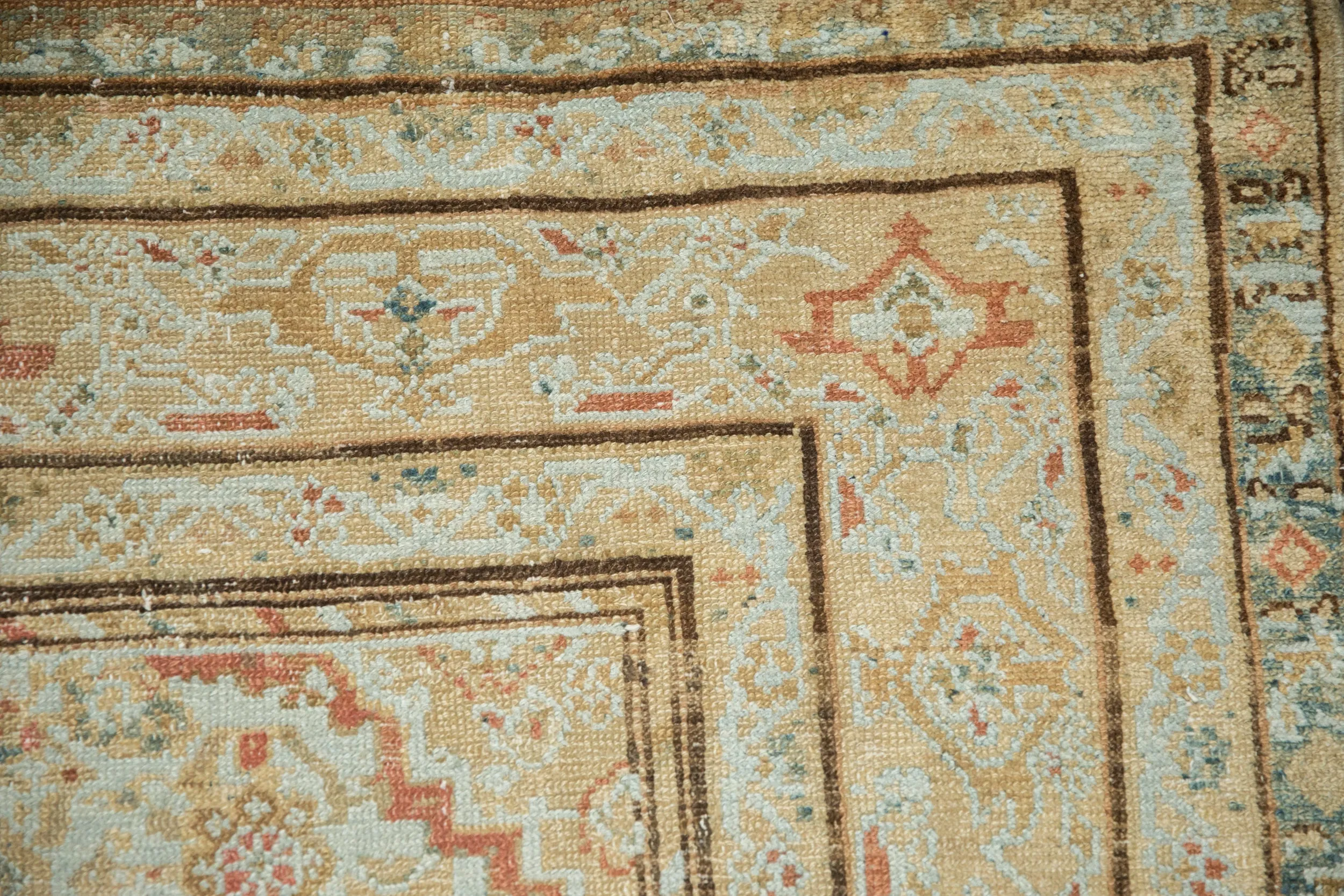 5x9.5 Antique Distressed Malayer Carpet
