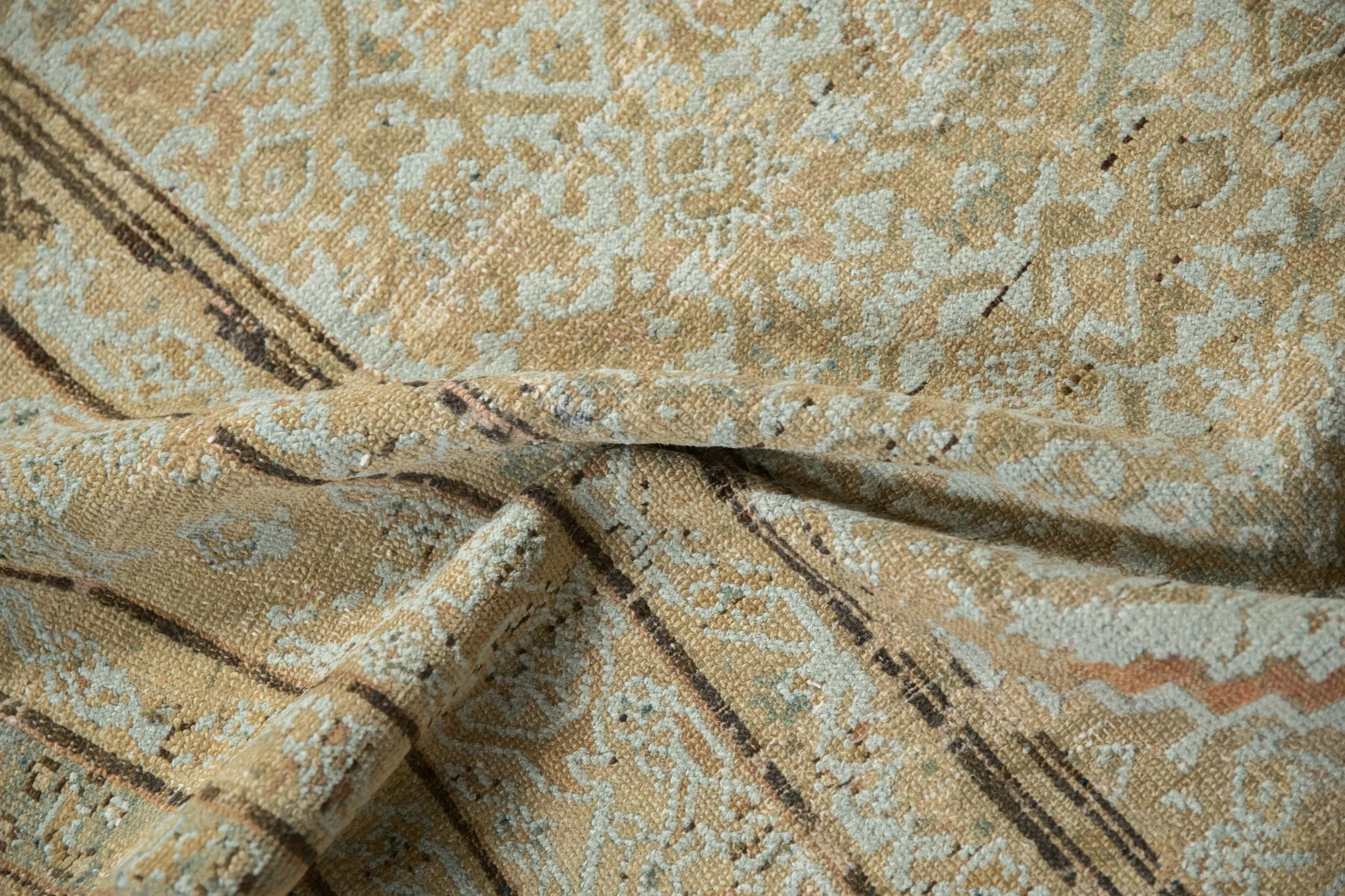5x9.5 Antique Distressed Malayer Carpet