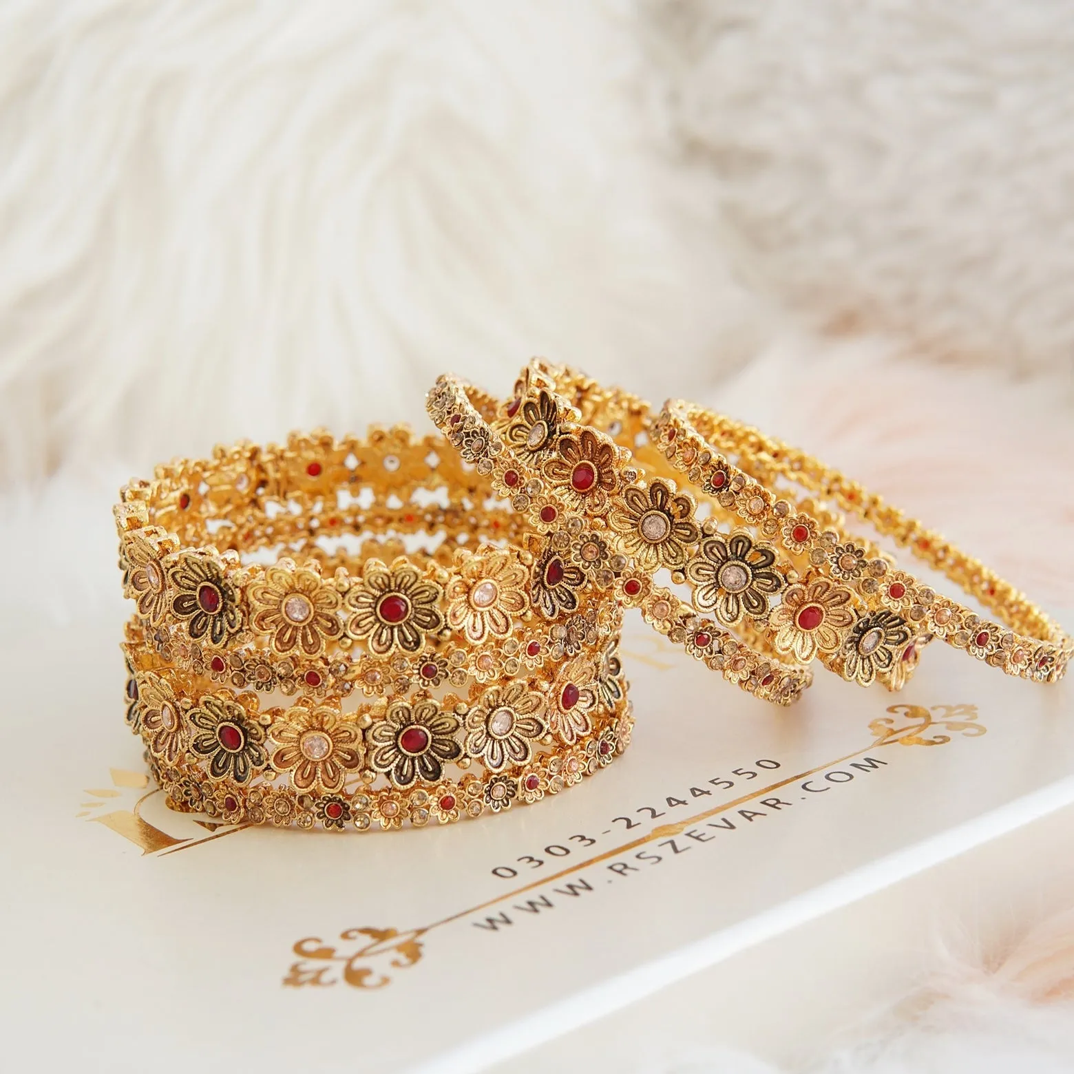 7 Pieces Zevar Designer Bangles