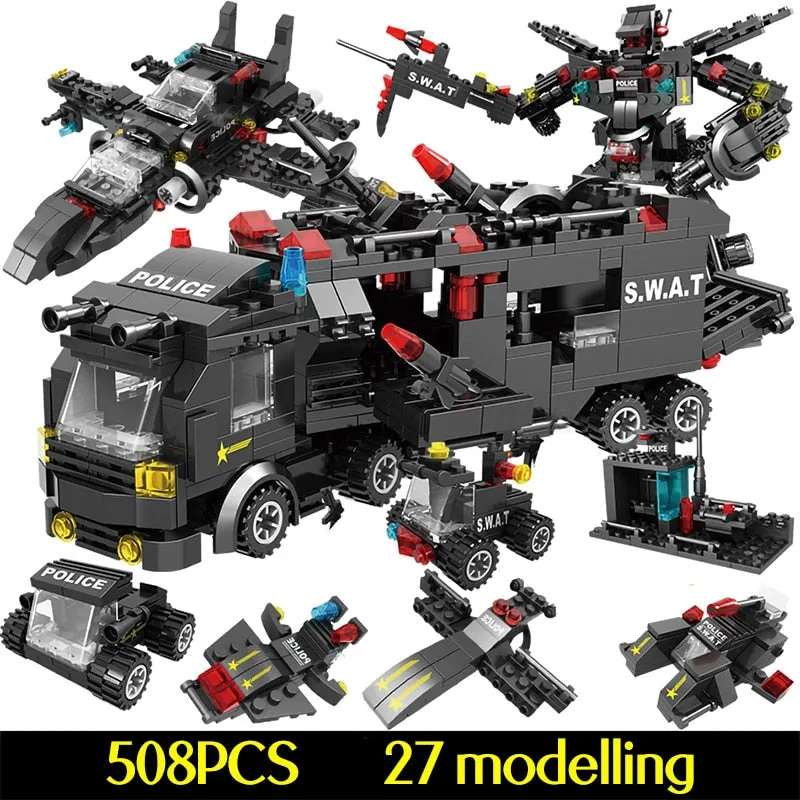 715pcs Kids Craft Car Building Blocks Leggo Toys