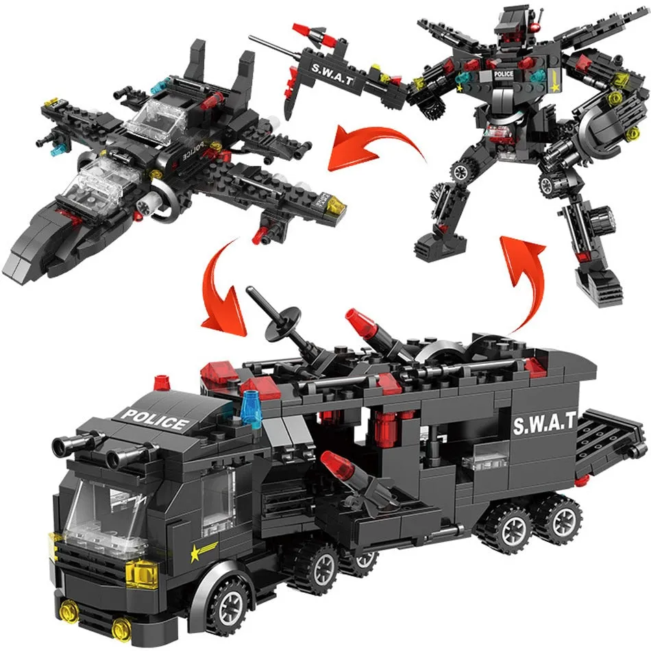 715pcs Kids Craft Car Building Blocks Leggo Toys