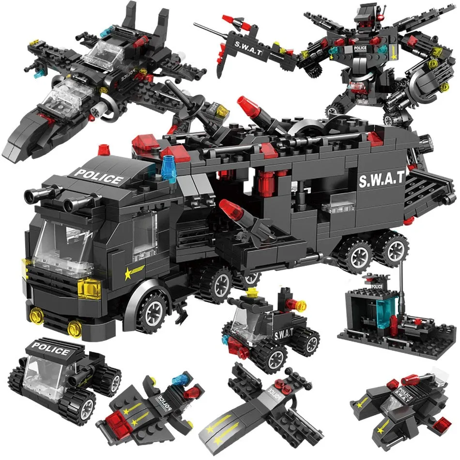 715pcs Kids Craft Car Building Blocks Leggo Toys