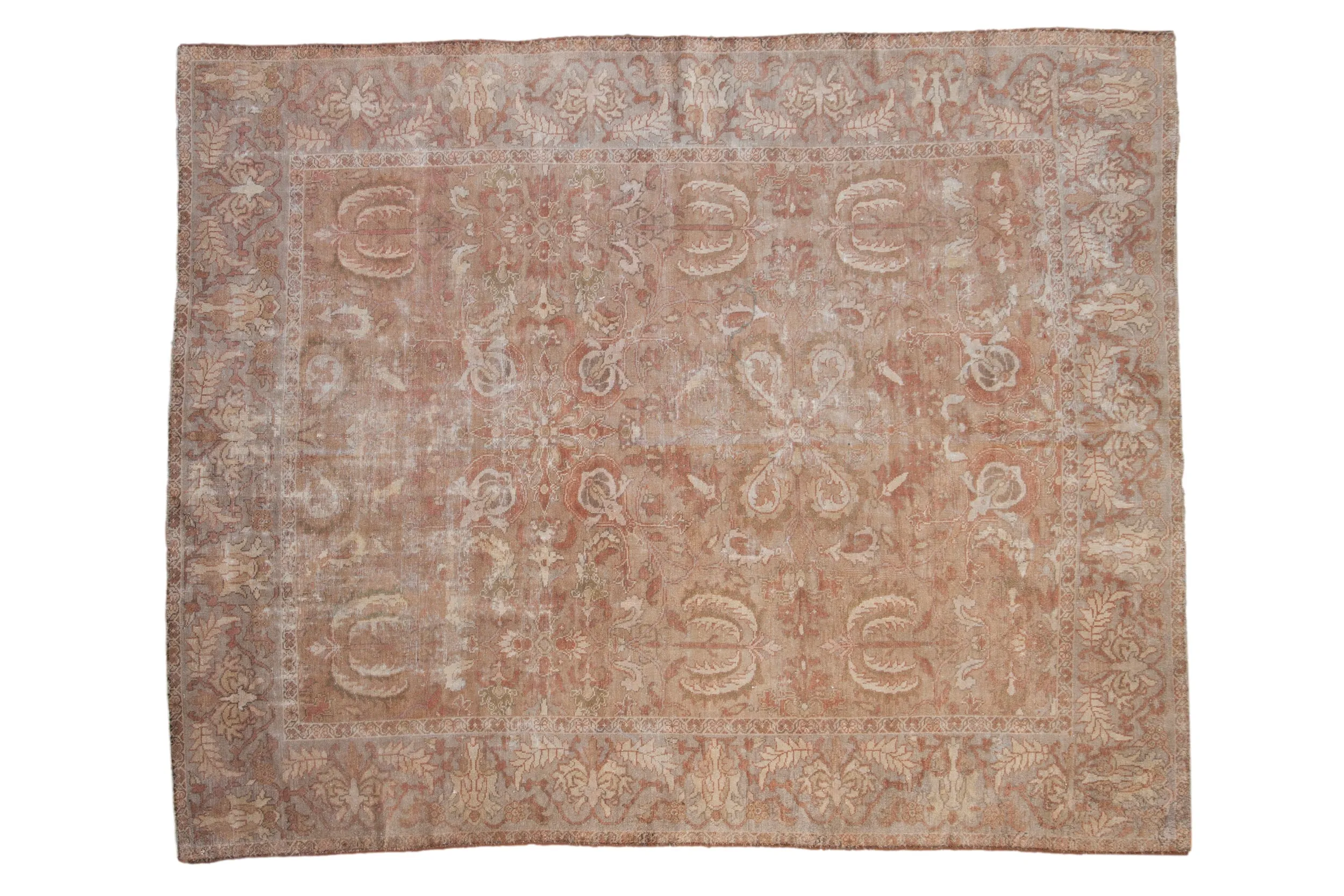 7x8.5 Antique Distressed Sultanabad Carpet