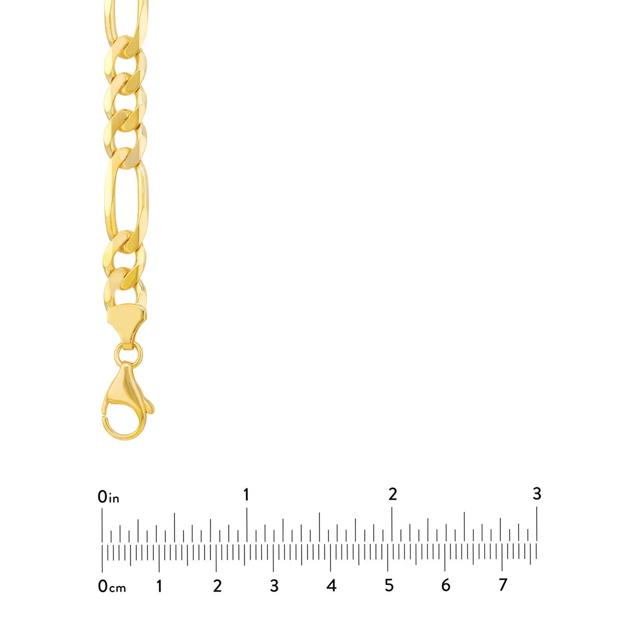8.40mm Figaro Chain with Pear Shape Lock