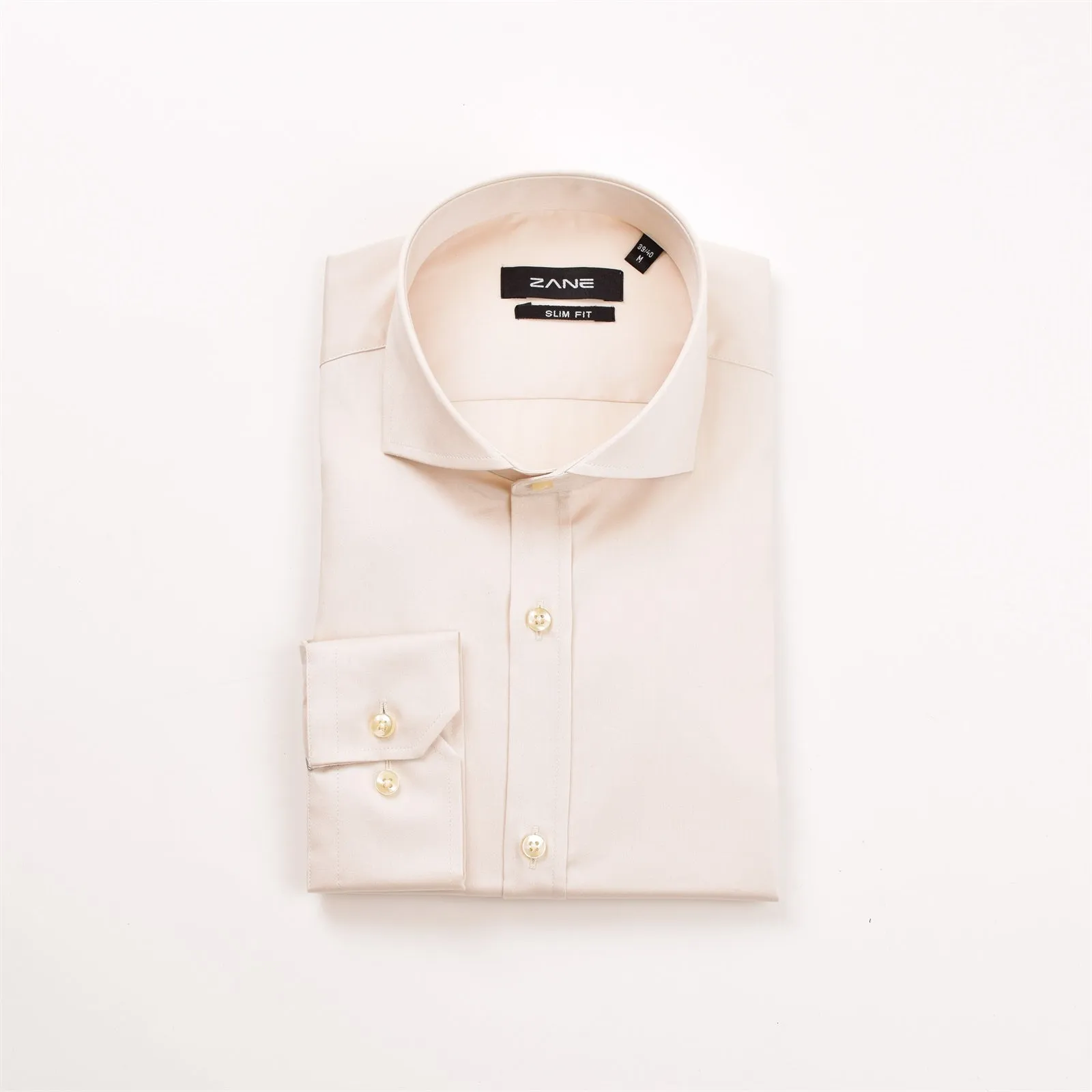 880216 Italian Collar Cream Shirt