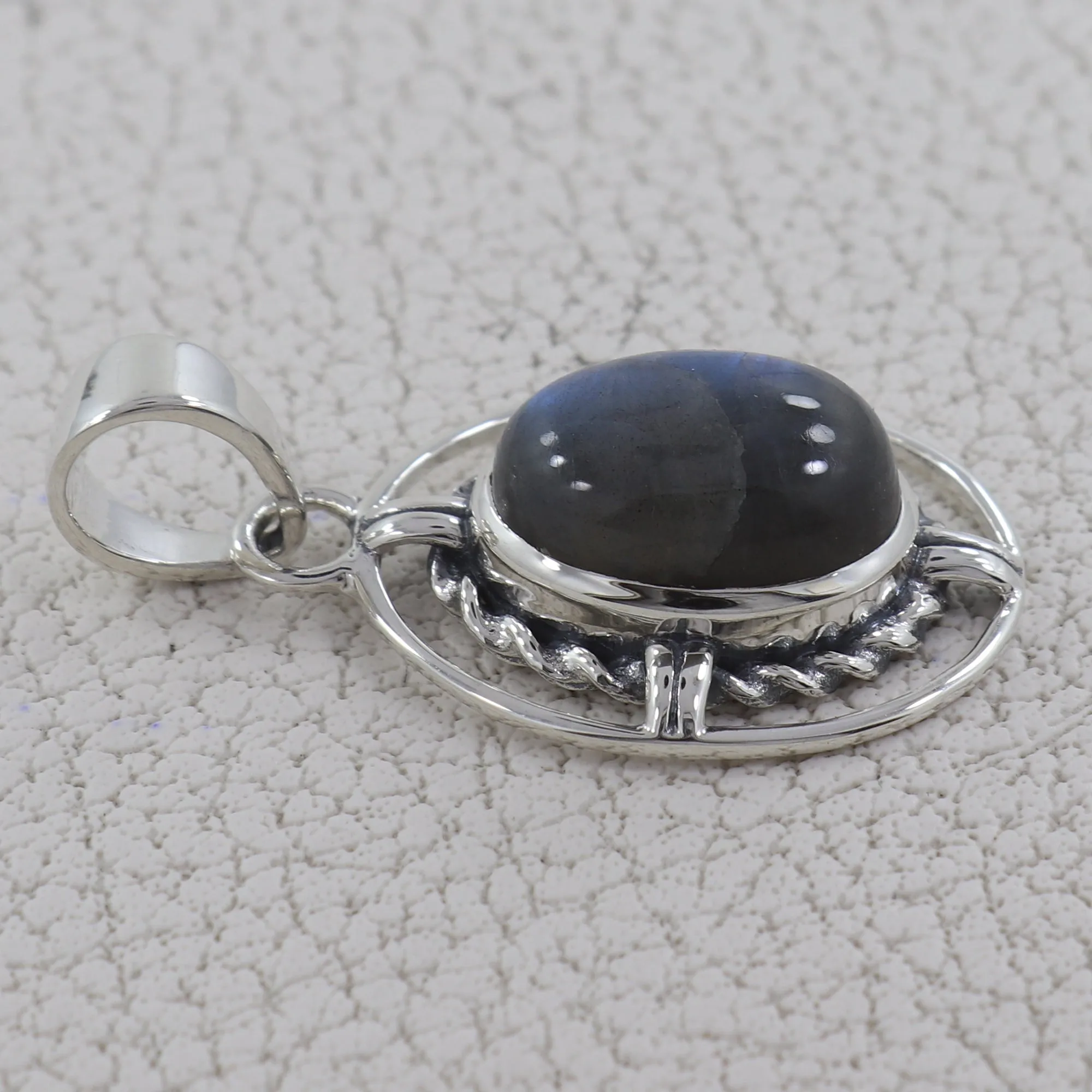925 Silver Spectrolite Designer Pendant