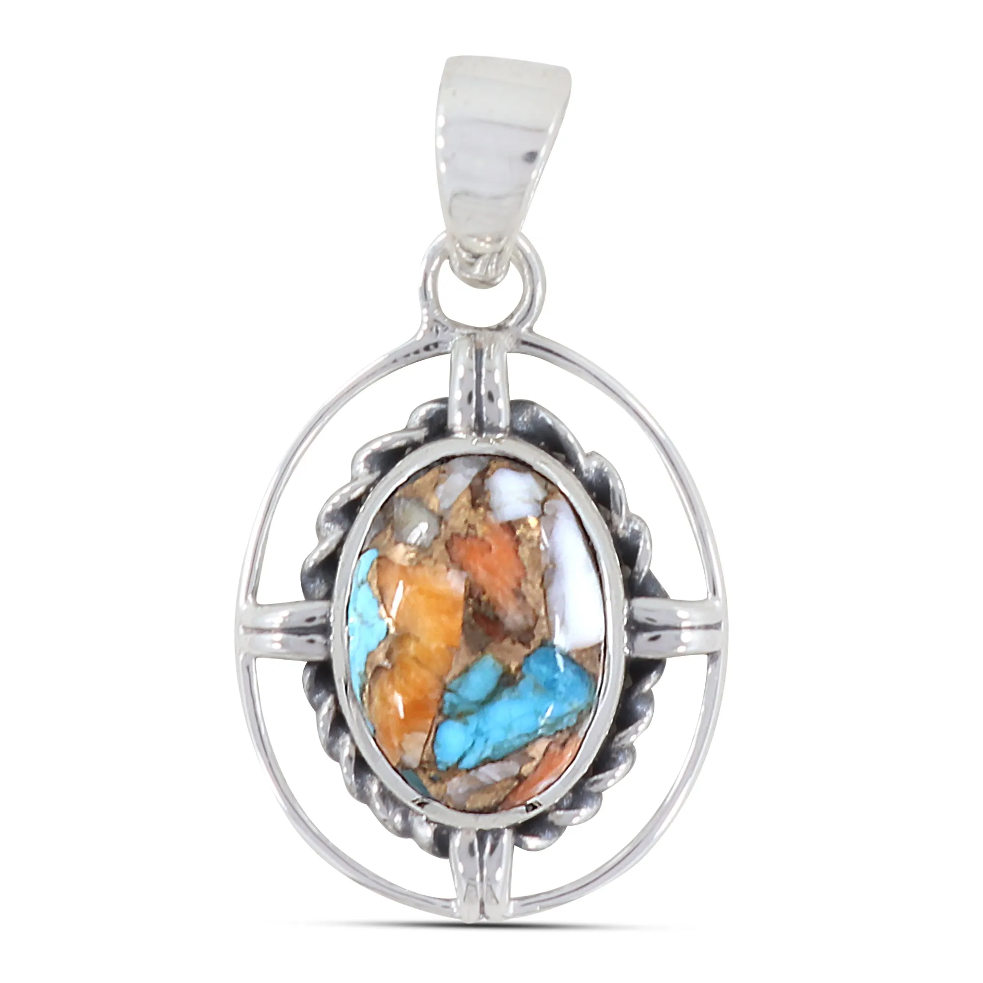925 Silver Spectrolite Designer Pendant