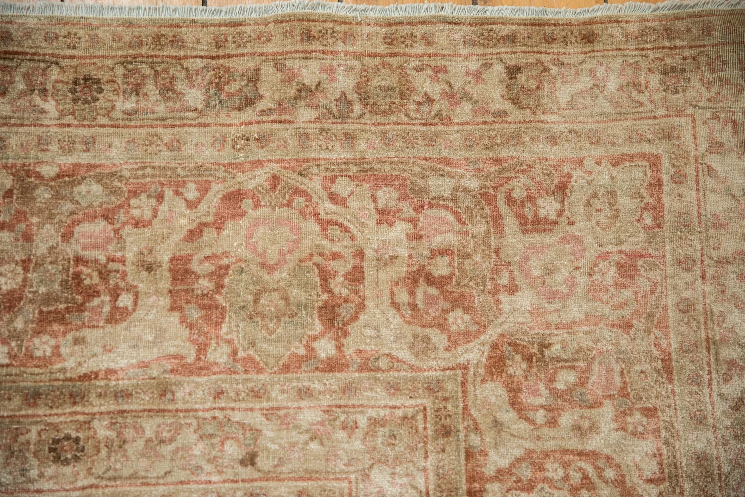 9x11.5 Antique Distressed Kerman Carpet
