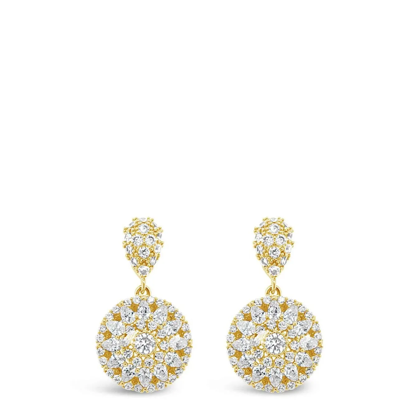 Absolute Gold Ornate Drop Earrings