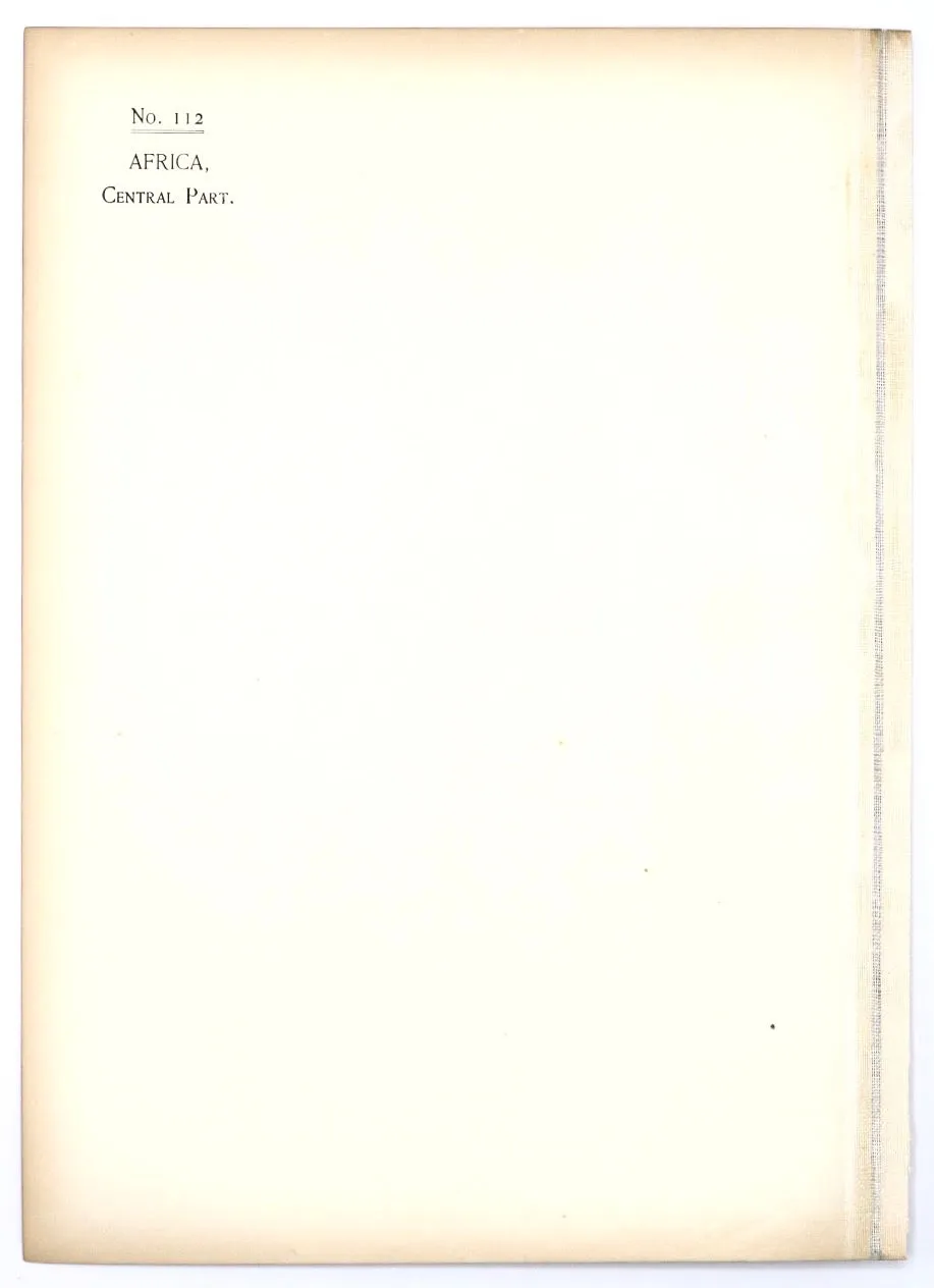 Africa, Central Part No. 112