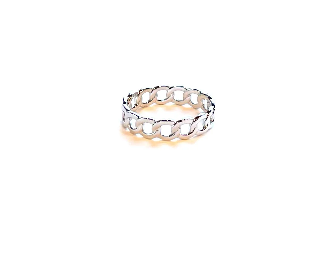 Alina Chain Link Eternity Band