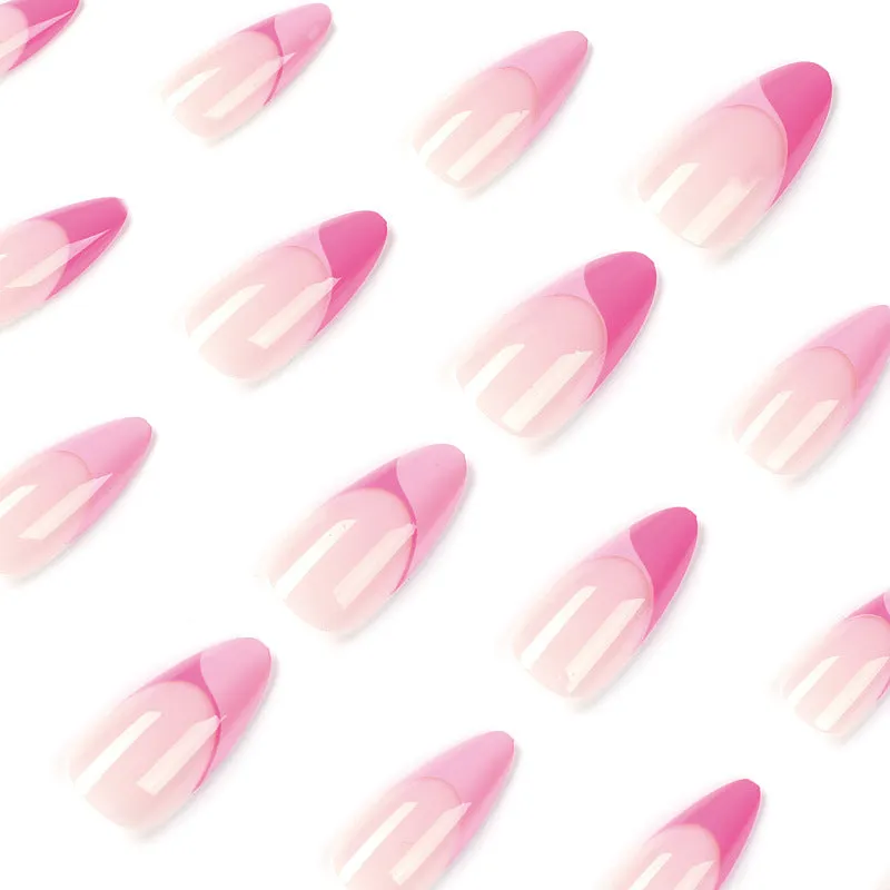 Almond pinky in french pinks