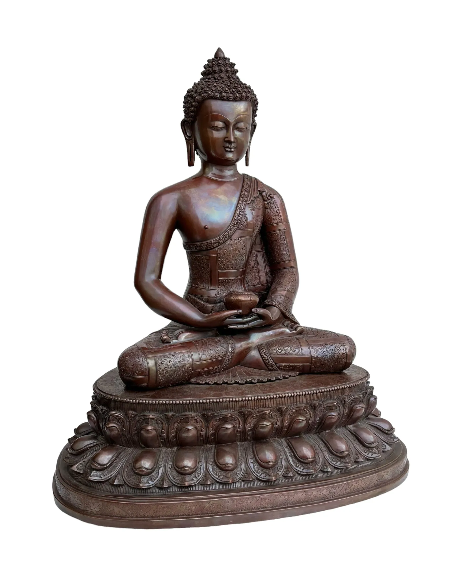 Amitabha Buddha pure copper Handmade Statue